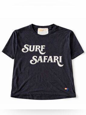 🌊 Rare Vintage Aviator Nation Vintage Cropped Surf Safari Tee